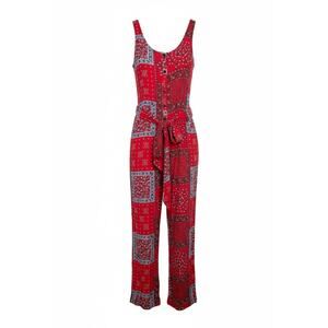 Stillwater NWT Red Bandana Print Tank Jumpsuit Size XS